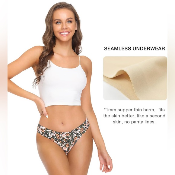 ALTHEANRAY Women’s Seamless Hipster Underwear No Show Panties Multi-Pack - NWT - Picture 3 of 8